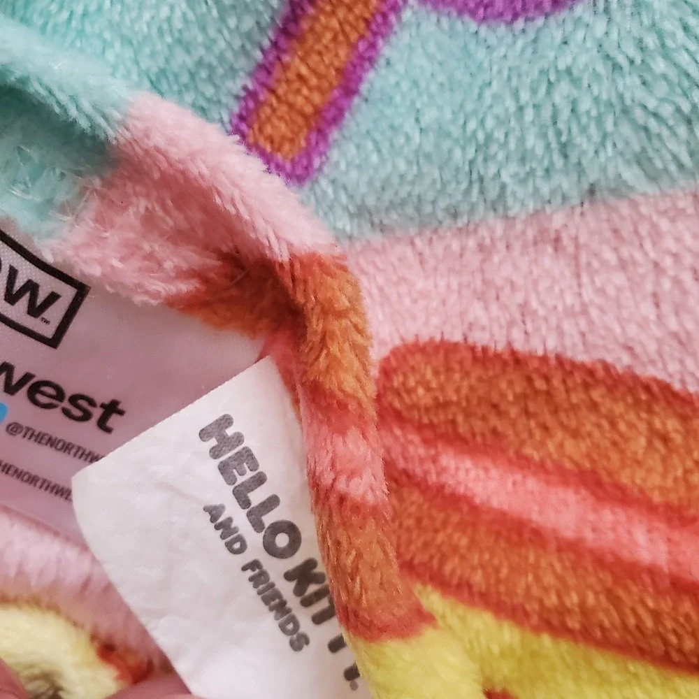 SANRIO HELLO KITTY POMPOMPURIN PLUSH BLANKET 40